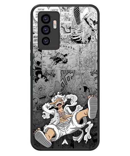 Image of Premium Anime 2 Case for iQOO Z6 (Glossy Finish) Soft-Touch Metal TPU Back Cover, Shockproof, Designer, Aesthetic Mobile Phone Case