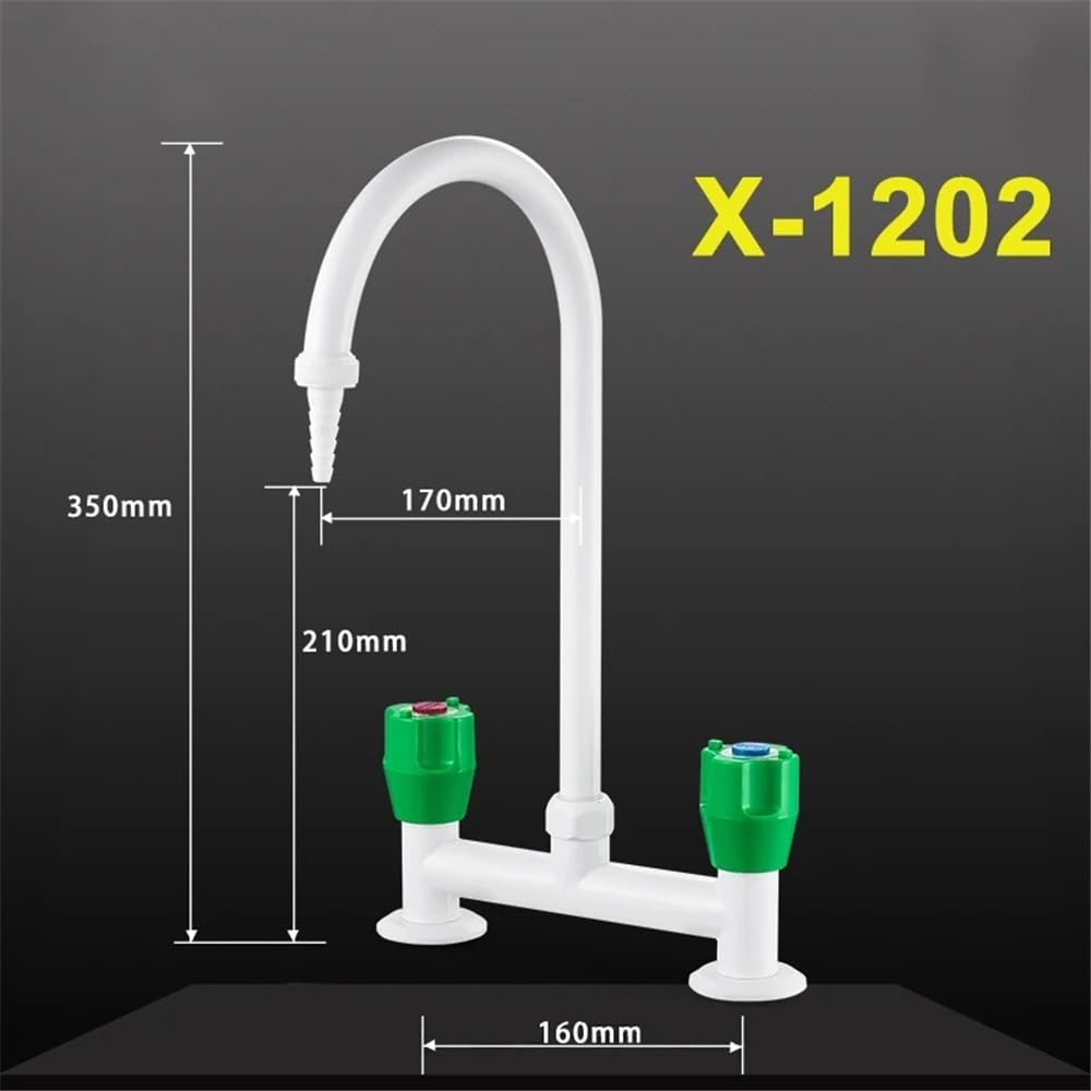Cristalería de Laboratorio Grifo vertical de una sola boca de doble propósito for laboratorio profesional, frío y caliente, 1 unidad(X-1202)