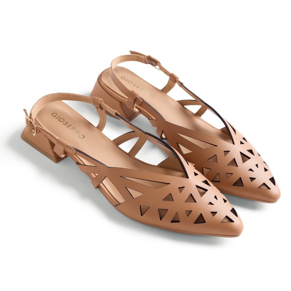 GIOSEPPO Womens Rothbury Open Heel Camel 37 EU