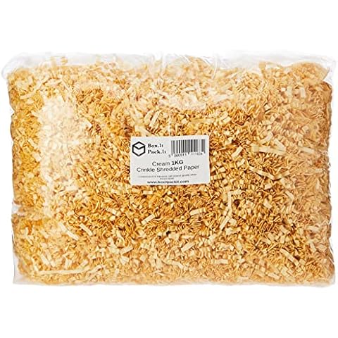 Box.it.pack.it Cream Crinkle Cut Kraft Paper Cover