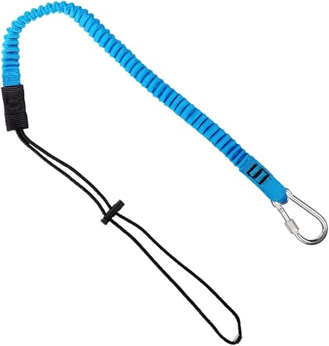 Miniatura 5 de Palmer Safety Cordón de herramientas con mosquetón único y extremo de bucle ajustable resistencia máxima de 154lbs150 libras longitud total de 52