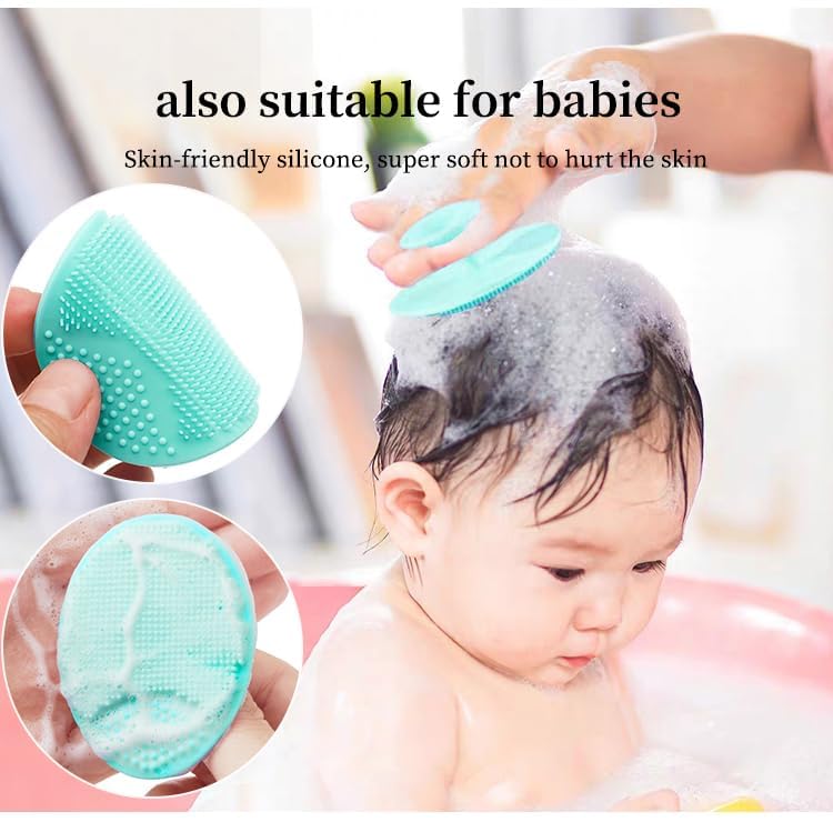 Giffy Skin Care Scrubber Beauty Soft Bristle Blackhead Remover Silicone Face Cleansing Facial Deep Pore Exfoliator Brush Clear and Radiant Skin Skin Care Brush for Women Multicolor (Pack of 6) 2