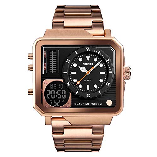 Preisvergleich Produktbild Armbanduhr LANOWO FüR MäNner wasserdichte Multifunktions-Sportuhr Square Fashion Electronic Watch Warme Semmeln Watch