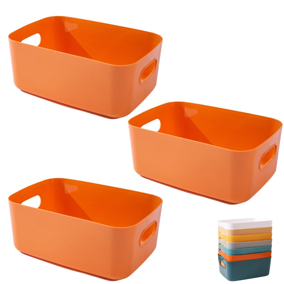 オレンジ色収納ケース Amazon.co.jp: 【BEAU LLASSANA】大 オレンジ 収納ボックス 3個セット