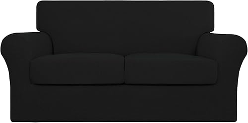 Miniatura 1 de Easy Going - Funda elástica para sofá de dos plazas, para perros, lavable para sofá, para 2 cojines separados, tela elástica, Jacquard, protector de