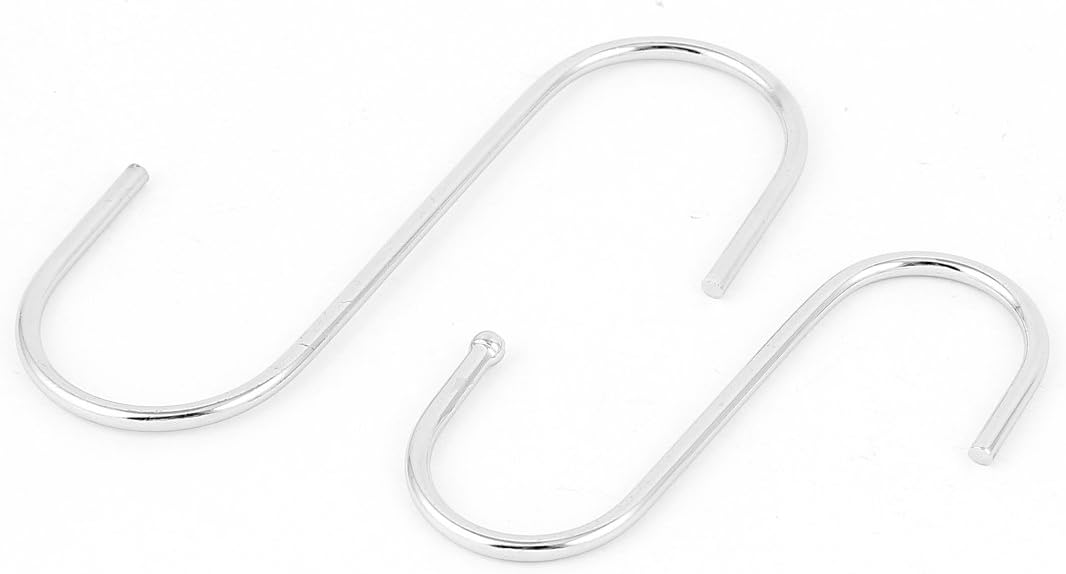 Uxcell Scarf Apparel Punch Cup Bowl S Shaped Metal Hooks Hangers (2