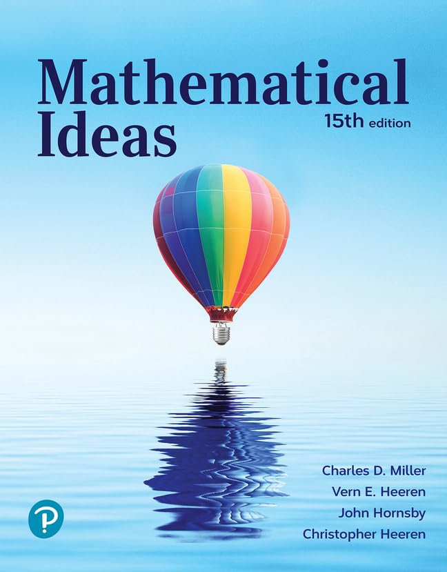 Mathematical Ideas      15th Edition