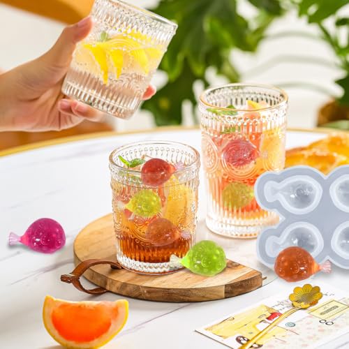 Molde para hielo de silicona 3D forma de pez 4 cavidades miniatura 4