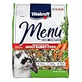 Vitakraft Menu Premium Rabbit Food - Alfalfa Pellets Blend - Vitamin and Mineral Fortified, Carrots, Greens, Grains, Fruits, 5 Lb.