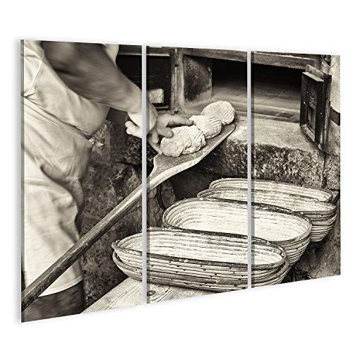 islandburner Cuadro en Lienzo Pan de Molde Panadería Antigua Cuadros Modernos Decoracion Impresión Salon