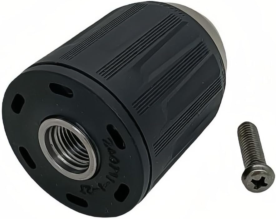 766008-1 766027-7 763241-6 Drill Chuck Keyless Replace for Makita 1/2" DHP484 DDF484 DDF482 BHP452 BDF453 BDF452 LXFD01 LXPH05Z XFD01RW DHP485 DDF446 XPH10 with Left Hand Chuck Screw 763193-1 763256-3