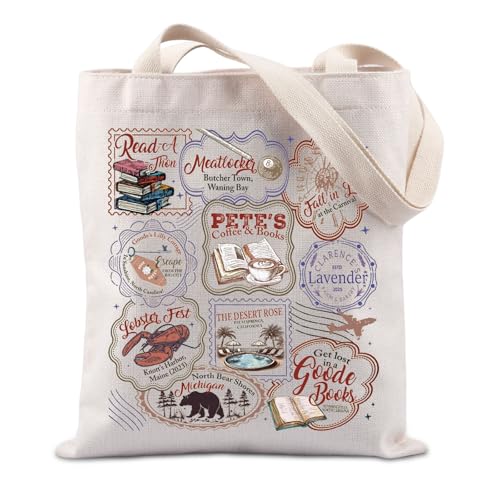 TIIMG Emily Book Readers Gift Novel Lovers Romance Book Reader Bookish Gift Reading Club Tote Bag