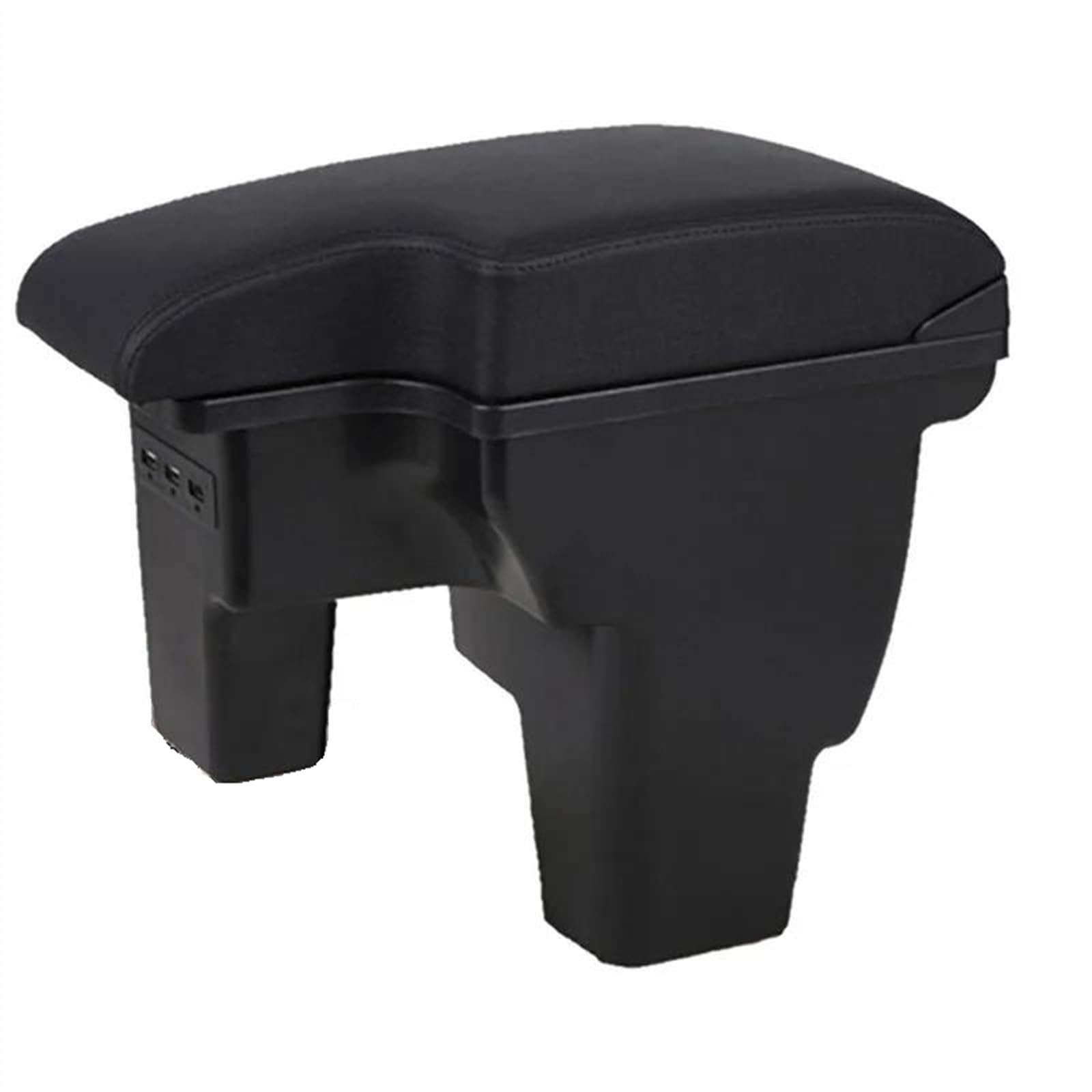 NOHEEU Car Armrest Box Accessories Storage Interior Details Retrofit Parts For Focus III MK3(A2 Black Black line)