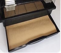 BirdCageLiners Custom Pre-Cut Cage Liners for Large Cages - 100/150 Sheets, 40/60 lb Paper, Up to 250 Ft