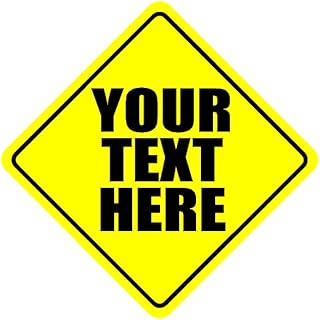 Custom Personalized Caution Sign Baby On Board Decal Bumper Sticker