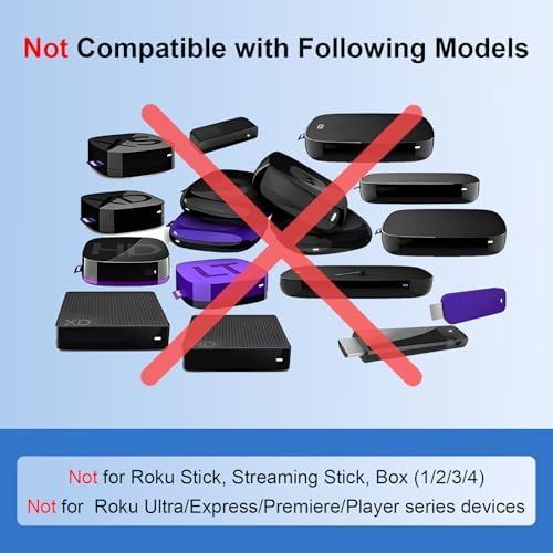 (Pack of 2) Replacement Remote Control for Roku TV, Compatible with TCL Roku/Onn Roku/Hisense Roku Smart TVs.1-Year Warranty — view 2