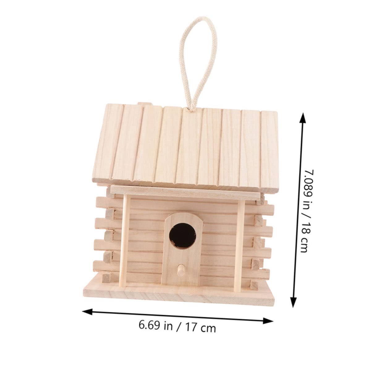 COLLBATH Nid d'Oiseau en Suspendu Maison pour Oiseaux Accessoire d'Extérieur Cabane à Oiseaux Nid pour Canari Perroquet Alouette 2 Pièces