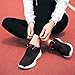Women's Flexible Knit Athletic Sneakers Lace Up Breathable Soft Casual Non Slip Comfortable Arch Support Footwear for Work Walking Daily Use Commute Outdoor Athletic Fashion Leisure Shoes Pink