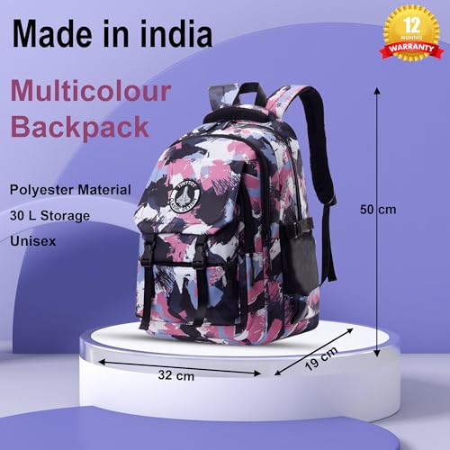 Image of Tinytot 30 Litre Waterproof School Backpack Bags for Women - Large 19 Inch Laptop Bag for Boys &Girls 12+ Years, College Bag for Girls and Boys, Men, Women - Ideal for Office, Travel, School, College