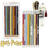 Harry Potter Pencils for Kids - Harry Potter School Supplies Bundle with 12 Harry Potter Pencils, Phone Wallet, and More | Harry Potter Classroom Supplies