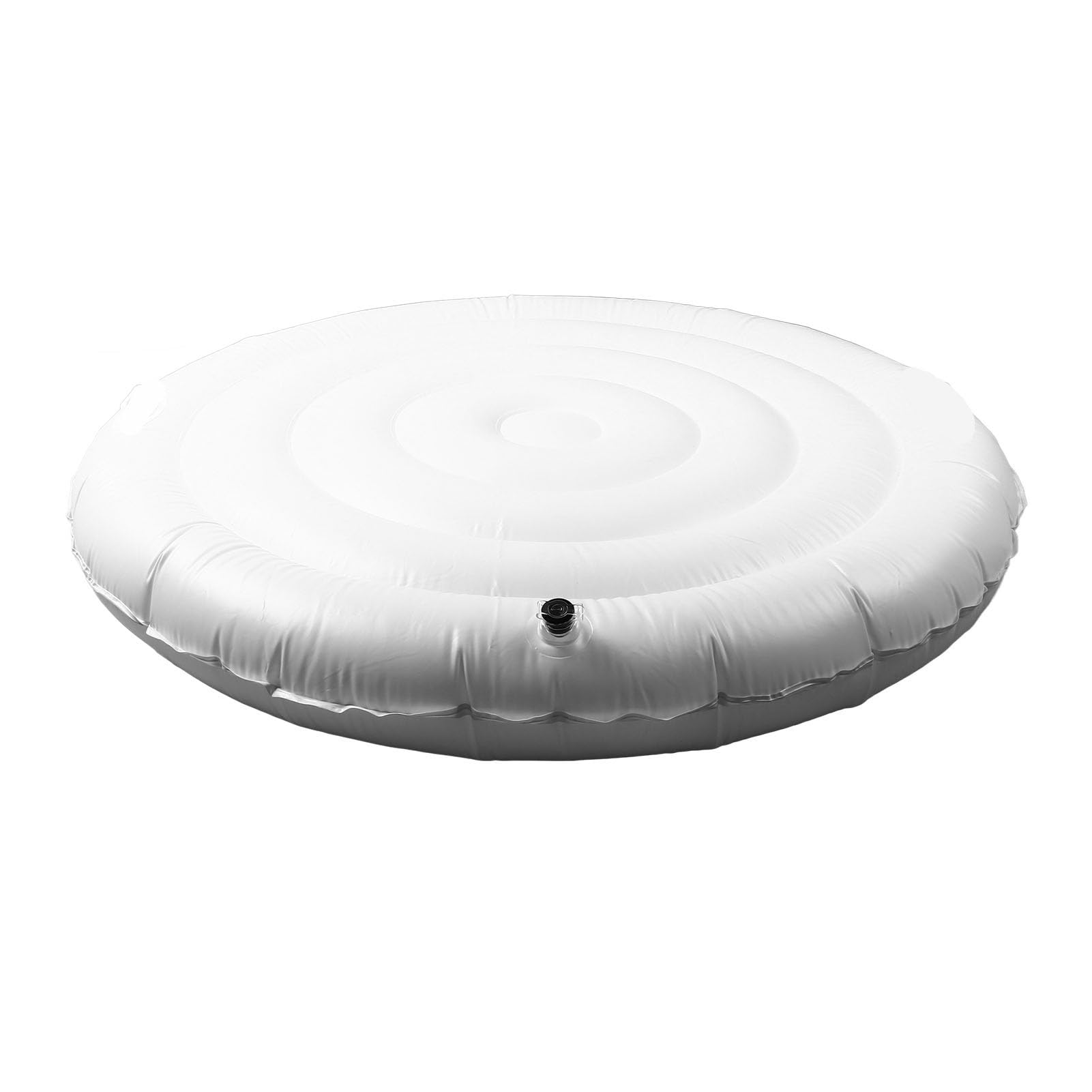 Fabater Copertura Gonfiabile per Vasca Idromassaggio da 4,5 Piedi, Coperchio Rotondo a Risparmio Energetico per Spa all'aperto, Copertura Pieghevole per Assorbimento del Calore Solare, Termica