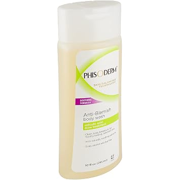 pHisoderm Anti-Blemish Body Wash 10 oz (Pack of 6)
