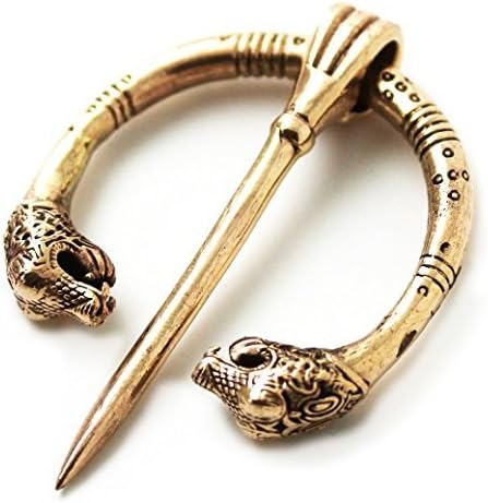 NauticalMart Bronze Irish Viking Penannular Brooch, Clothes Fasteners - Cloak Pin, Shawl Pin, Scarf Pin, Norse Jewelry