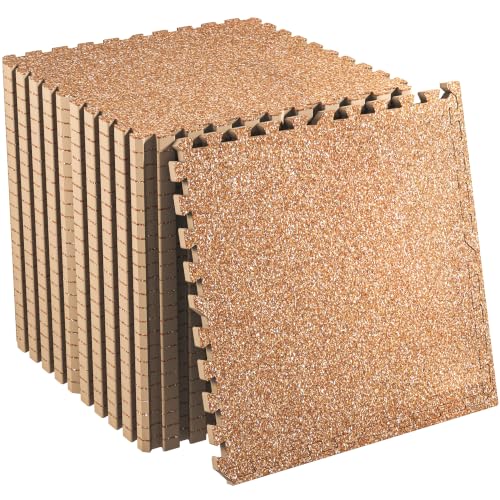Image of SUPERJARE 0.79'' Extra-Thick 24 Pcs 96 Sq Ft Exercise Equipment Mats