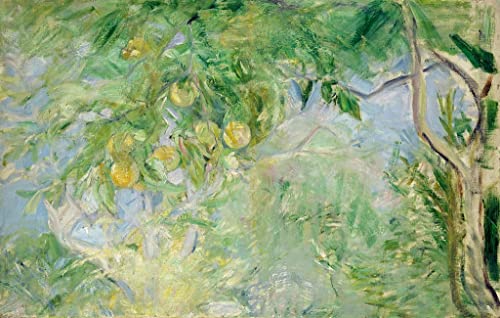 Toile Branches d'oranger par Berthe Morisot affiche d'art portrait premium