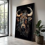 1. Art mural sur toile : œuvre d'art moderne sur toile haute définition, les affiches sont imprimées sur toile, c'est le meilleur matériau pour fabriquer des affiches, texture douce, forte ténacité, couleurs vives et anti-décoloration. Chaque œuvre d'art capture des détails complexes et des couleurs vibrantes qui enrichissent l'ambiance de n'importe quelle pièce, ce qui en fait l'art mural idéal pour votre salon.