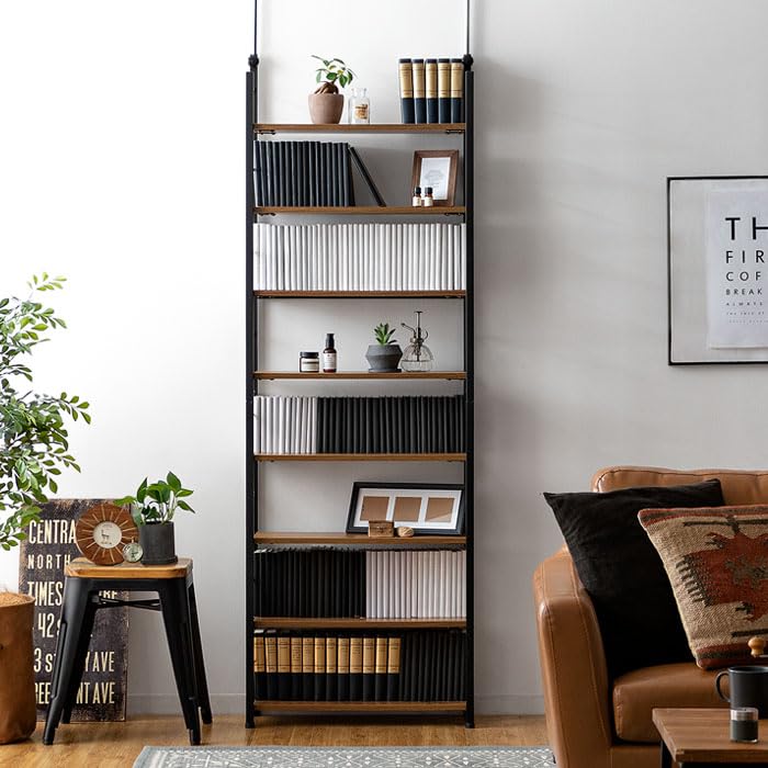 Amazon｜エア・リゾーム 本棚 突っ張り ブックシェルフ 壁面収納