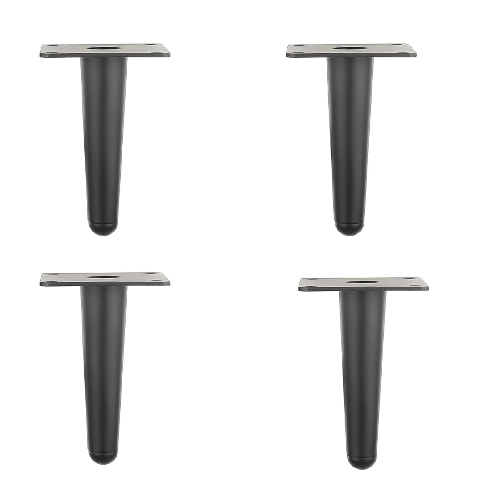 Patas de muebles de metal cónicas y rectas para proyectos estables de bricolaje