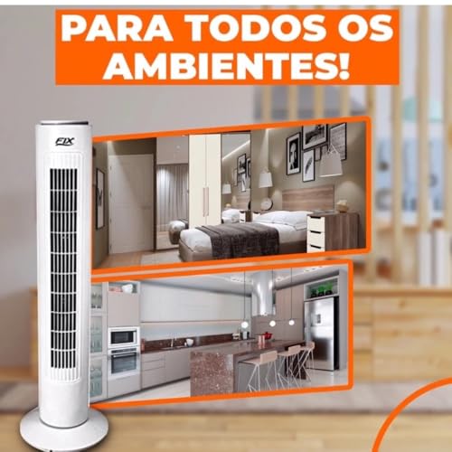Ventilador Circulador de Ar de Coluna 3 Velocidades Moderno Leve 220v Silencioso