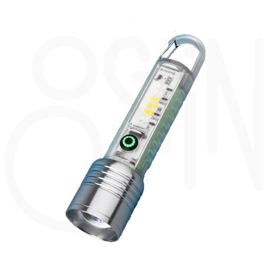 Ostin LED Super Bright Keychain Light Mini Flashlights Rechargeable, Mini Flashlight with Red UV Blue Light Small Pocket Flashlight for Night Running, Outdoor Hiking, Indoor Repair, Camping-image-21