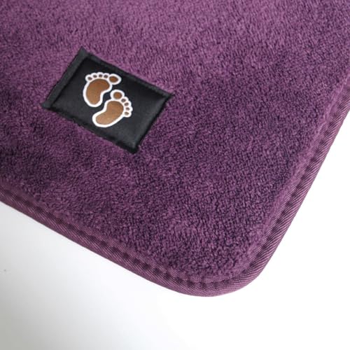 Soft Microfiber Non Slip Mat Shaggy Bathroom Rug, Super Absorbent Machine Washable Bath Mat | Quick Dry Carpet, Great for Bath, Shower, Bedroom, Door Mat, Plum - 50 x 80 cm - Cosy Home Interiors Soft Microfiber Non Slip Mat Shaggy Bathroom Rug, Super Absorbent Machine Washable Bath Mat | Quick Dry Carpet, Great for Bath, Shower, Bedroom, Door Mat, Plum - 50 x 80 cm - Image 2