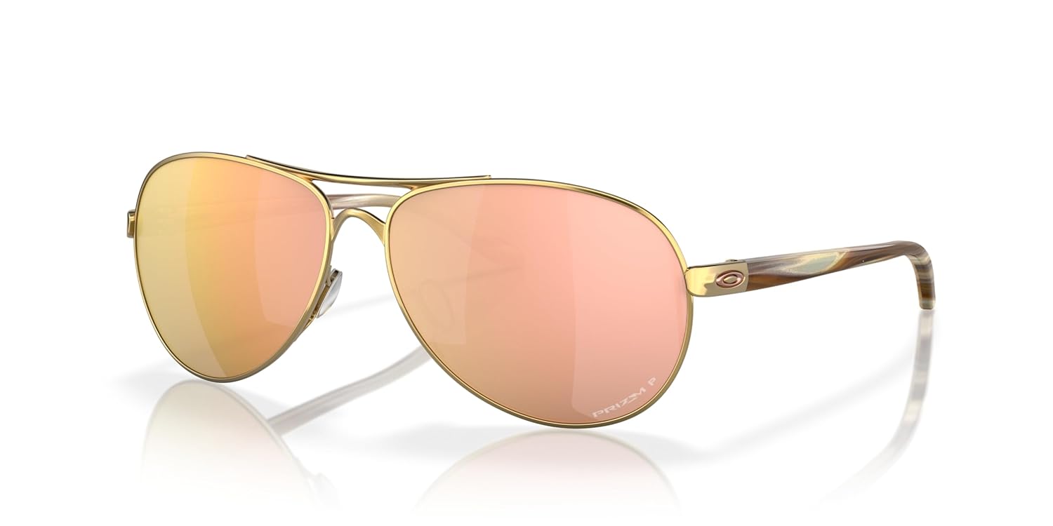 Oakley womens Oo4079 Feedback Aviator Sunglasses