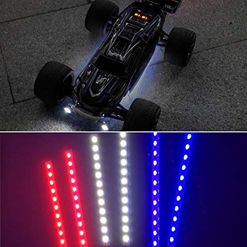 Lumières LED châssis bleu drift pour vos courses de voiture RC nocturnes - 4