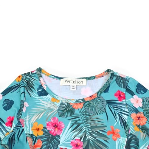 Perfashion Matching Girls&Dolls Sleeveless/Long Sleeve A-Line Dresses Unicorn Festival Skirts3