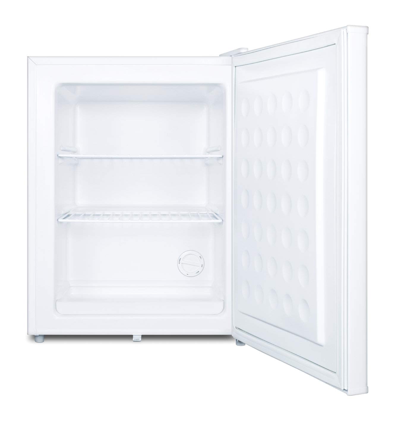 AccuCold FSLMC 19 MOMCUBE Countertop Breast Milk Freezer with 1.8 cu. ft. Capacity Manual Defrost Factory Installed Lock and Reversible Door in White