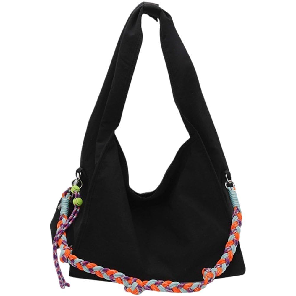 Casiler Large Capacity Nylon Casual Tote Bag, Simple Handbag for Women Daily Shopping Travel Outdoor Commute Carry