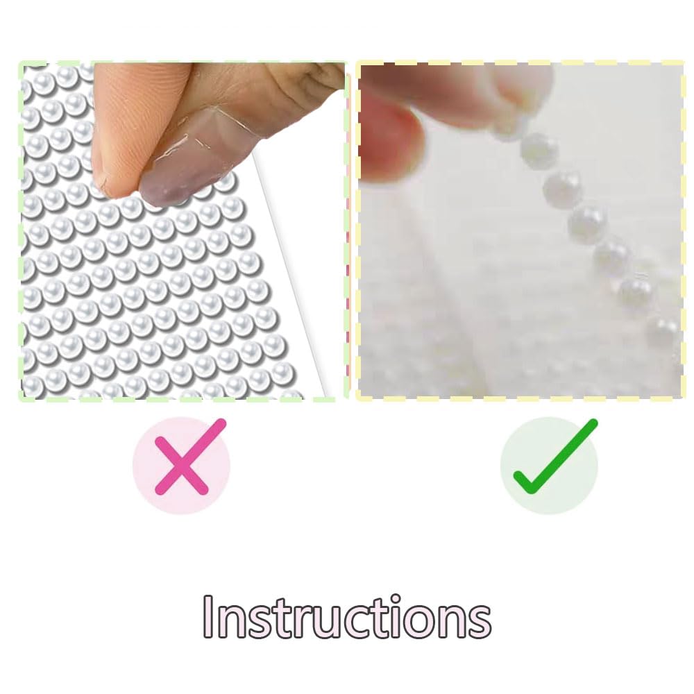 AFASOES 1320 PCS Perline adesive mezze perle bianche 3/4/5/6 MM Autoadesivi Strass Perla Rotondi Gemme di Cristallo Foglio perline adesive per decorazioni per DIY Artigianato Abbellimenti Decorazione