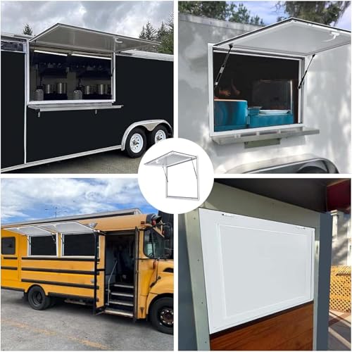 Ventana de servicio de camión de comida de aleación de aluminio para evitar calor interior 2