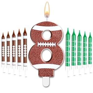 Photect 11 PCS Football Birthday Ca...