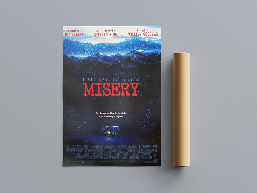 Pixie Posters Multi Colour All Tme Great Horror Movie Posters Misery Wall Art (A3 Size 29.7Cmx42cm)