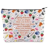 WZMPA キャンプ ハーフブロンド パーシー コスメティックバッグ グローバー&アナベスファン ギフト You Are Braver Stronger Smarter Percy メイク ジッパー ポーチ バッグ オリンパスの英雄 グッズ, Always-CAMP, コスメバッグ