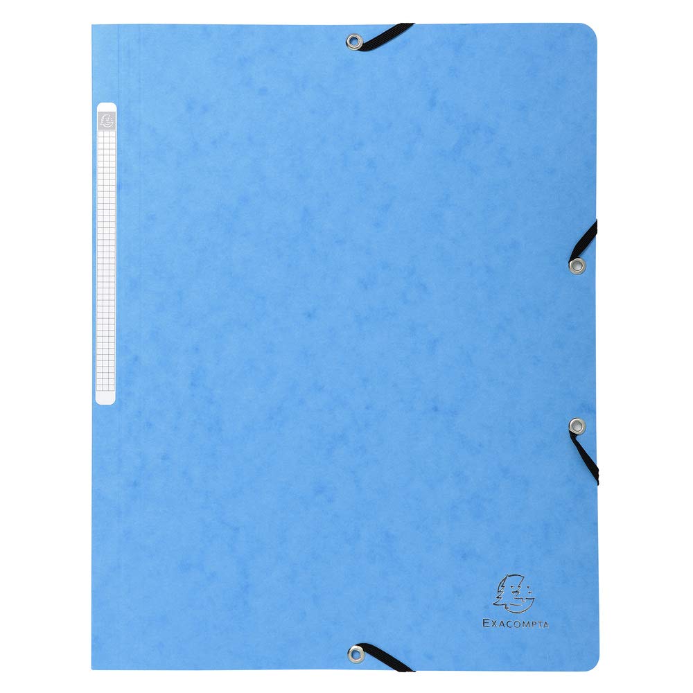Exacompta 50 cartelline con elastico senza lembi 400 g/m² assortite