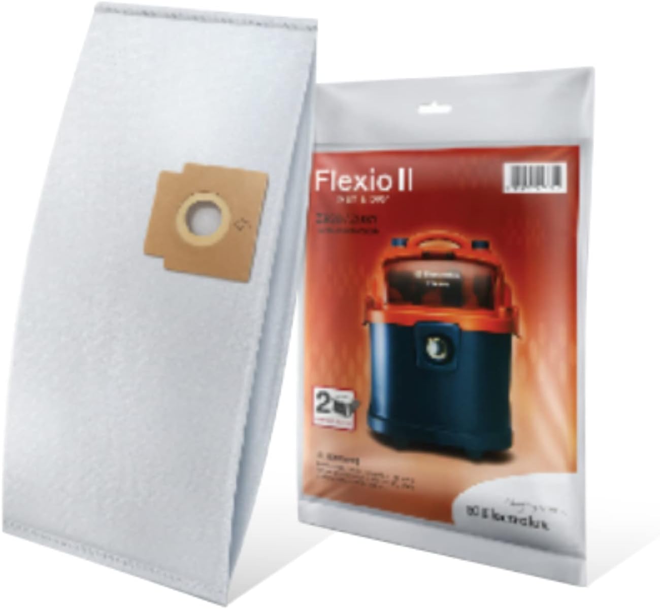 Cloth Dust Bag for Flexio (Z931) Vacuum Cleaner, Pack of 2, White, B5830900601R