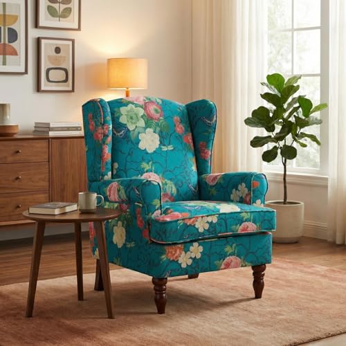 Sillón Plegable Floral Cian miniatura 1