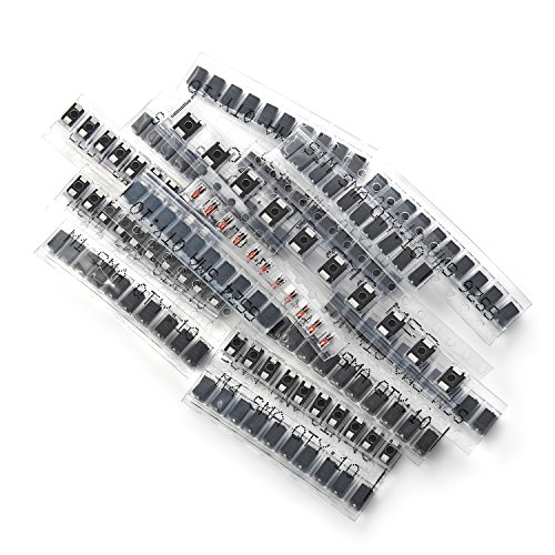 Chanzon DIODE-KIT2-SMD-150 Fast Switching/Schottky/Rectifier Diode Assorted Kit (15 Values Total 150Pcs: M1 M4 M7 S1M S2M S3M Ss14 Ss16 Ss24 Ss26 Ss34 Ss36 Rs1M Us1M Ll4148) Electronic Component Assortment Set thumb #2