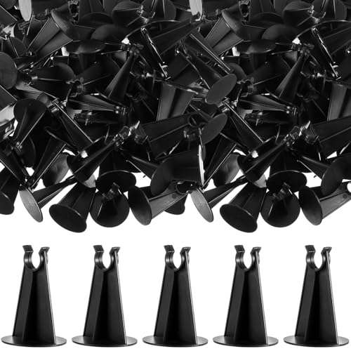 Innconee 100 Pcs 2-1/4 Inch Length x 1.97 Diameter for Plastic Rebar Chair #3 to #5 Black Heavy Construction Concrete Tool